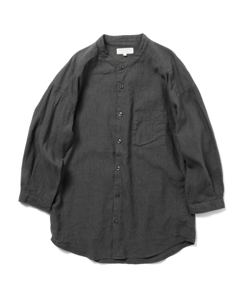 B:MING by BEAMS(ビーミングバイビームス)の「ビーミング by ビームス / コットンリネンバンドカラー8分袖シャツ(シャツ/ブラウス・メンズ・ホワイト/ナチュラル/ブラック系その他/オリーブ・SMALL/X-LARGE/LARGE/MEDIUM)」の14枚目の写真