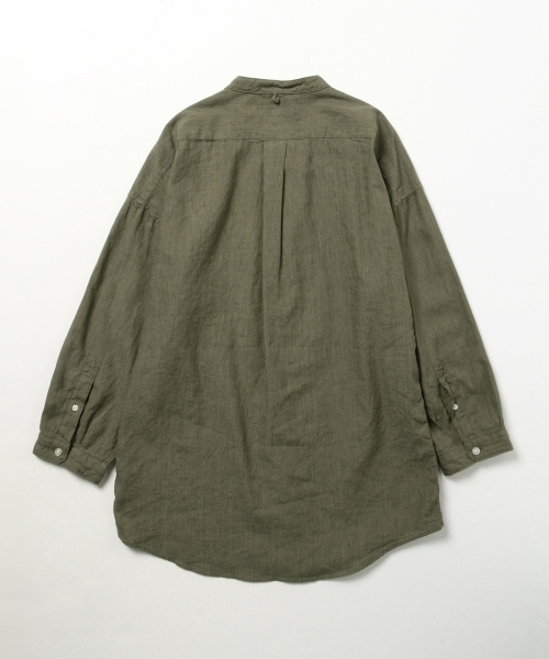 B:MING by BEAMS(ビーミングバイビームス)の「ビーミング by ビームス / コットンリネンバンドカラー8分袖シャツ(シャツ/ブラウス・メンズ・ホワイト/ナチュラル/ブラック系その他/オリーブ・SMALL/X-LARGE/LARGE/MEDIUM)」の19枚目の写真