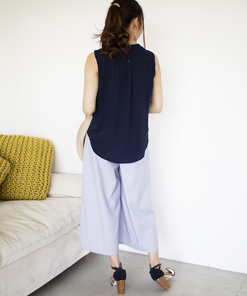 N.（N. Natural Beauty Basic）（エヌエヌナチュラルビューティーベーシック）の「テンセルSET UP（その他パンツ・レディース・ピンク/ネイビー/ブルー・SMALL/MEDIUM）」の18枚目の写真