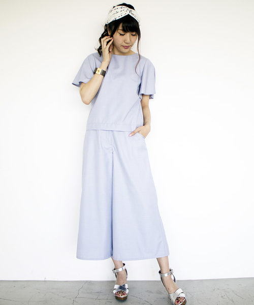 N.（N. Natural Beauty Basic）（エヌエヌナチュラルビューティーベーシック）の「テンセルSET UP（その他パンツ・レディース・ピンク/ネイビー/ブルー・SMALL/MEDIUM）」の19枚目の写真
