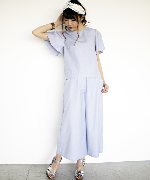 N.（N. Natural Beauty Basic）（エヌエヌナチュラルビューティーベーシック）の「テンセルSET UP（その他パンツ・レディース・ピンク/ネイビー/ブルー・SMALL/MEDIUM）」の20枚目の写真