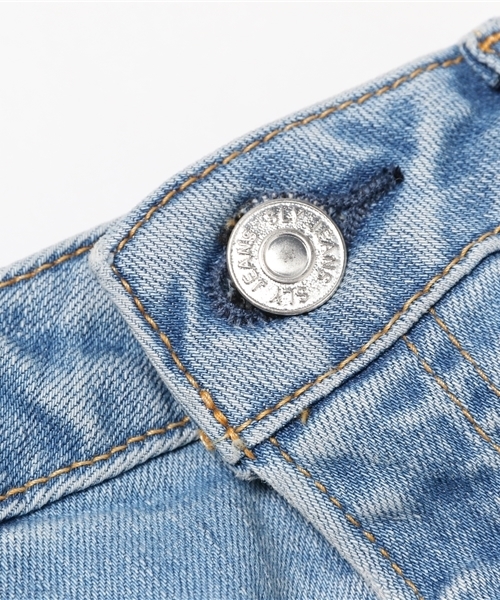SLY（スライ）の「TEMPLE CRASH JW ANKLE SLIM-C（デニムパンツ・レディース・ライトブルー・26inch/25inch/24inch/23inch/27inch）」の4枚目の写真