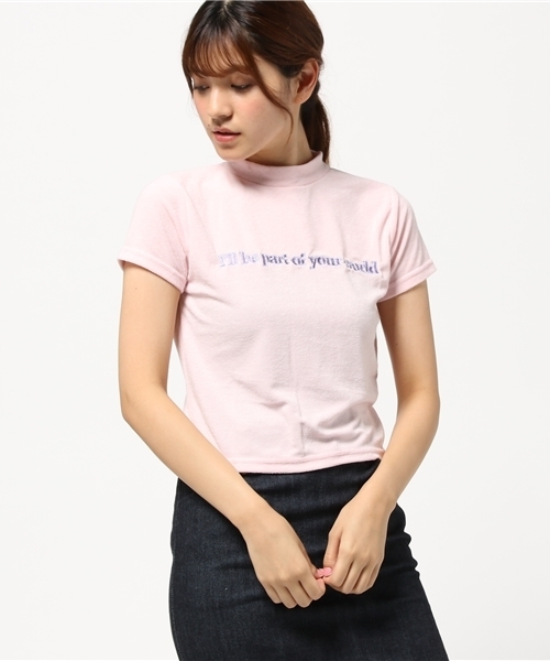 WEGO(ウィゴー)の「WEGO/パイルハイネックTシャツ(Tシャツ/カットソー・レディース・ライトパープル/ライトピンク・FREE)」の13枚目の写真