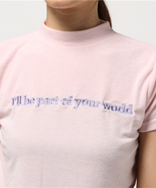 WEGO(ウィゴー)の「WEGO/パイルハイネックTシャツ(Tシャツ/カットソー・レディース・ライトパープル/ライトピンク・FREE)」の6枚目の写真