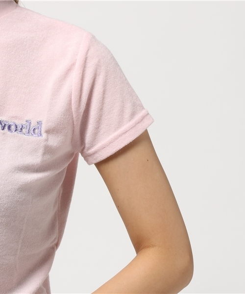 WEGO(ウィゴー)の「WEGO/パイルハイネックTシャツ(Tシャツ/カットソー・レディース・ライトパープル/ライトピンク・FREE)」の7枚目の写真