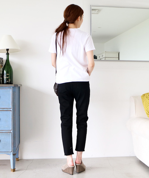 N.（N. Natural Beauty Basic）（エヌエヌナチュラルビューティーベーシック）の「ストレッチフリンジスキニー（デニムパンツ・レディース・ブラック/ネイビー/ブルー・MEDIUM/SMALL）」の21枚目の写真