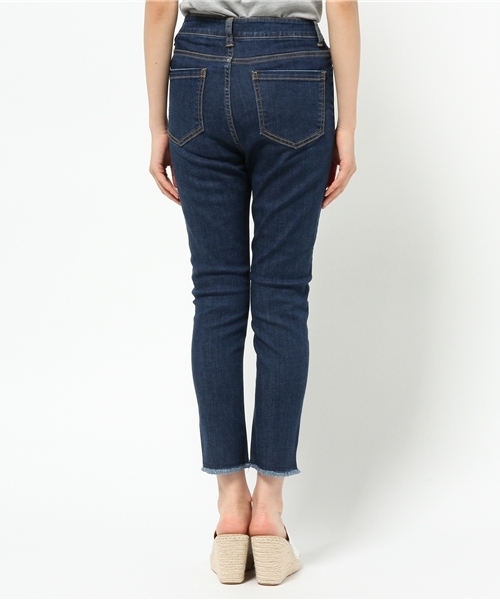 N.（N. Natural Beauty Basic）（エヌエヌナチュラルビューティーベーシック）の「ストレッチフリンジスキニー（デニムパンツ・レディース・ブラック/ネイビー/ブルー・MEDIUM/SMALL）」の6枚目の写真