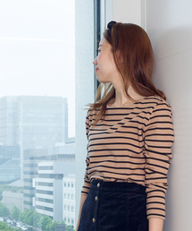 NATURAL BEAUTY BASIC | ベーシックボーダーカットソー(Tシャツ/カットソー)