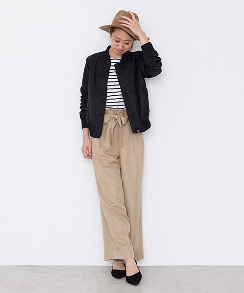 NATURAL BEAUTY BASIC(ナチュラルビューティーベーシック)の「ベーシックボーダーカットソー(Tシャツ/カットソー・レディース・ベージュ系その他/ダークネイビー/オフホワイト・MEDIUM)」の13枚目の写真