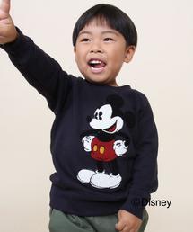 coen | 【coen kids】MICKEY サガラ刺繍裏毛スウェット(100～150cm)(スウェット)