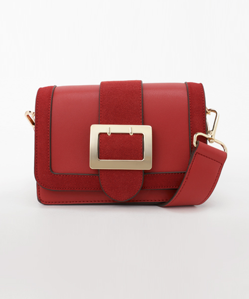 PLAIN CLOTHING(プレーンクロージング)の「フロントベルトショルダーバッグ【PLAIN CLOTHING】(ショルダーバッグ・レディース・レッド/キャメル/グレー/ブラック・FREE)」の7枚目の写真