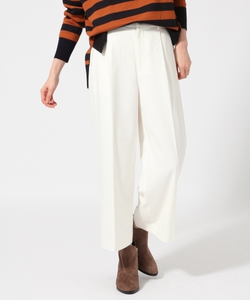 GLOBAL WORK（グローバルワーク）の「ＴＲワイドパンツ２/741227 （その他パンツ・レディース・ブルー/オフホワイト/ダークグレー/ブラウン/ブラック・MEDIUM/SMALL/LARGE）」の2枚目の写真