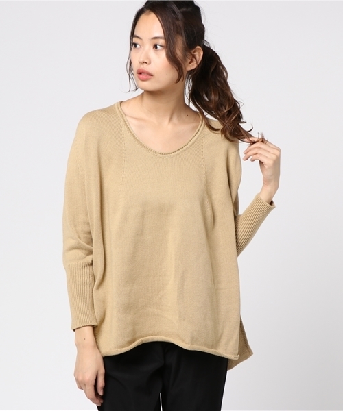 plage（プラージュ）の「コーマワックス 7G スリットプルオーバー◆（ニット/セーター・レディース・オリーブ/ベージュ/ホワイト・FREE）」の15枚目の写真