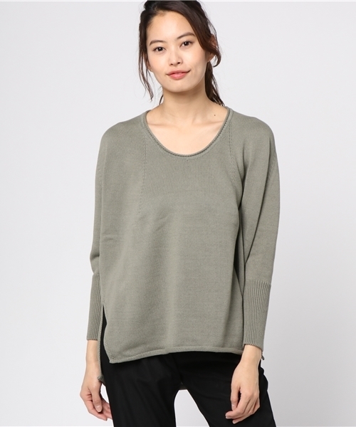 plage（プラージュ）の「コーマワックス 7G スリットプルオーバー◆（ニット/セーター・レディース・オリーブ/ベージュ/ホワイト・FREE）」の16枚目の写真