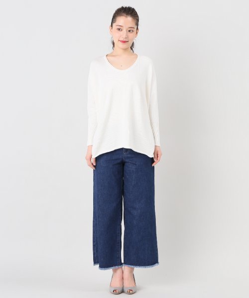 plage（プラージュ）の「コーマワックス 7G スリットプルオーバー◆（ニット/セーター・レディース・オリーブ/ベージュ/ホワイト・FREE）」の8枚目の写真