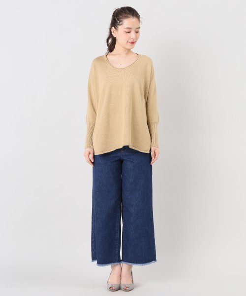 plage（プラージュ）の「コーマワックス 7G スリットプルオーバー◆（ニット/セーター・レディース・オリーブ/ベージュ/ホワイト・FREE）」の9枚目の写真