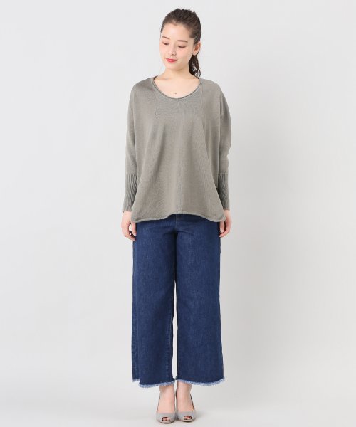 plage（プラージュ）の「コーマワックス 7G スリットプルオーバー◆（ニット/セーター・レディース・オリーブ/ベージュ/ホワイト・FREE）」の10枚目の写真