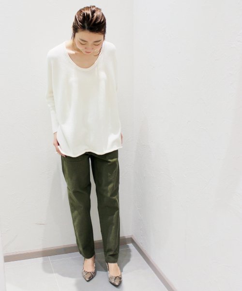 plage（プラージュ）の「コーマワックス 7G スリットプルオーバー◆（ニット/セーター・レディース・オリーブ/ベージュ/ホワイト・FREE）」の20枚目の写真