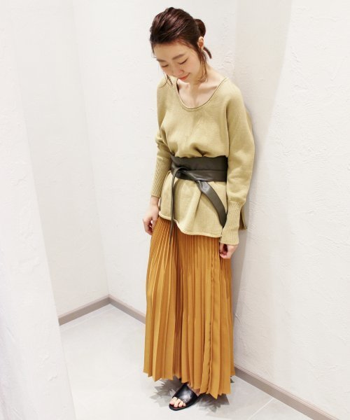 plage（プラージュ）の「コーマワックス 7G スリットプルオーバー◆（ニット/セーター・レディース・オリーブ/ベージュ/ホワイト・FREE）」の21枚目の写真