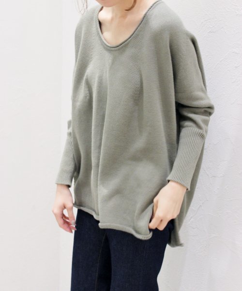 plage（プラージュ）の「コーマワックス 7G スリットプルオーバー◆（ニット/セーター・レディース・オリーブ/ベージュ/ホワイト・FREE）」の22枚目の写真