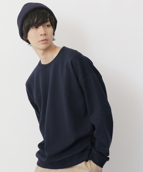 MONO-MART（モノマート）の「ドロップショルダーカラーリングスウェット（スウェット・メンズ・ホワイト/ピンク/レッド/グレー/ブルー/ブラック/カーキ/ベージュ/ミント/イエロー/ダークネイビー/グリーン/ブラウン系その他/ブラウン/チャコール/ワイン/パープル・FREE）」の13枚目の写真