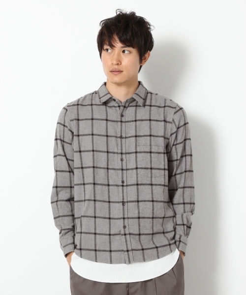RAGEBLUE（レイジブルー）の「起毛チェックシャツ/764219（シャツ/ブラウス・メンズ・パープル/グレー/グリーン/オレンジ/ネイビー・LARGE/SMALL/MEDIUM/X-LARGE）」の20枚目の写真