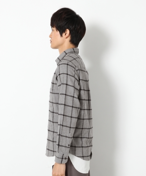 RAGEBLUE（レイジブルー）の「起毛チェックシャツ/764219（シャツ/ブラウス・メンズ・パープル/グレー/グリーン/オレンジ/ネイビー・LARGE/SMALL/MEDIUM/X-LARGE）」の21枚目の写真