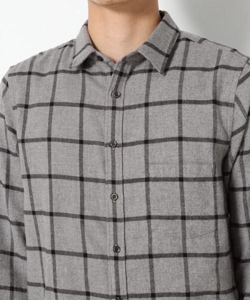 RAGEBLUE（レイジブルー）の「起毛チェックシャツ/764219（シャツ/ブラウス・メンズ・パープル/グレー/グリーン/オレンジ/ネイビー・LARGE/SMALL/MEDIUM/X-LARGE）」の14枚目の写真