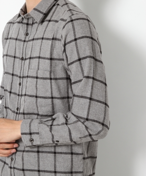 RAGEBLUE（レイジブルー）の「起毛チェックシャツ/764219（シャツ/ブラウス・メンズ・パープル/グレー/グリーン/オレンジ/ネイビー・LARGE/SMALL/MEDIUM/X-LARGE）」の15枚目の写真
