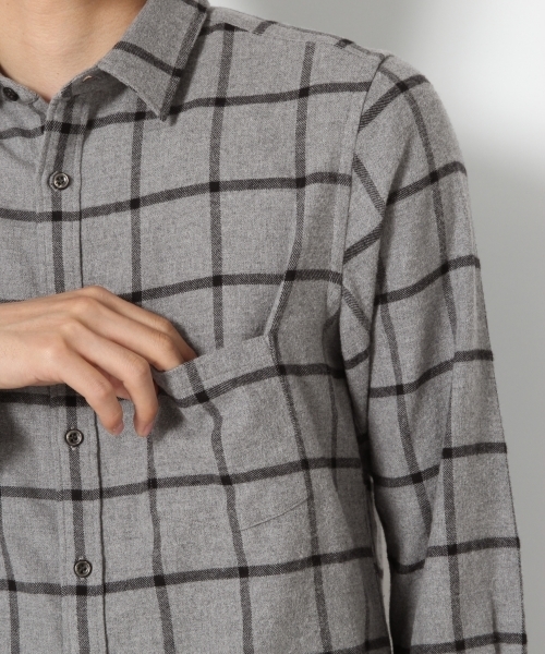 RAGEBLUE（レイジブルー）の「起毛チェックシャツ/764219（シャツ/ブラウス・メンズ・パープル/グレー/グリーン/オレンジ/ネイビー・LARGE/SMALL/MEDIUM/X-LARGE）」の16枚目の写真