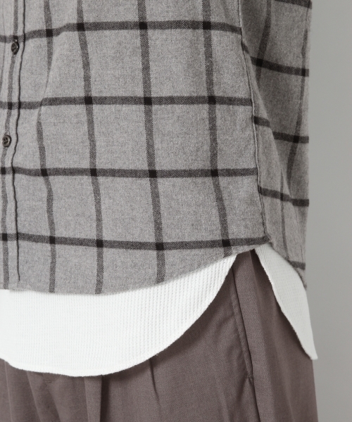 RAGEBLUE（レイジブルー）の「起毛チェックシャツ/764219（シャツ/ブラウス・メンズ・パープル/グレー/グリーン/オレンジ/ネイビー・LARGE/SMALL/MEDIUM/X-LARGE）」の18枚目の写真