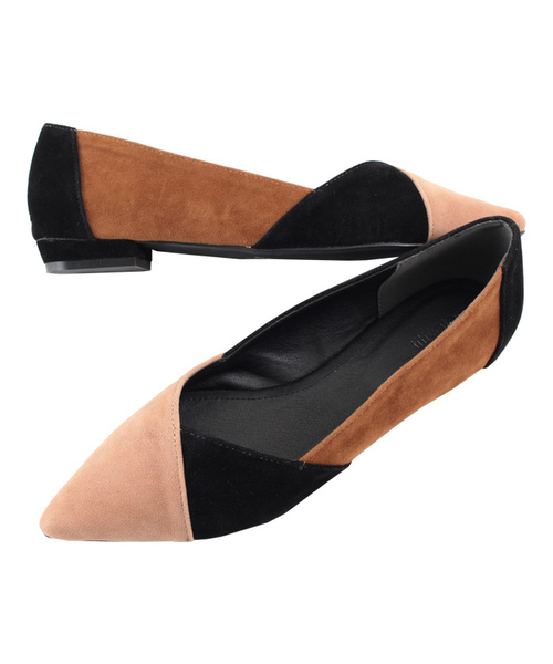 titivate（ティティベイト）の「ﾄﾘｺﾛｰﾙﾌﾗｯﾄｼｭｰｽﾞ（パンプス・レディース・カーキ/ベージュ/グレー・LL/L/S/M）」の4枚目の写真