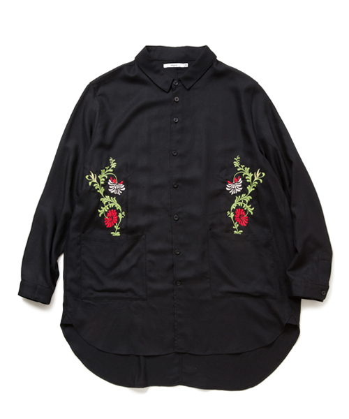 rehacer（レアセル）の「rehacer : Flower Bloom Wide Shirt（シャツ/ブラウス・メンズ・ブラック/カーキ/ピンク/ホワイト・SMALL/LARGE/MEDIUM）」の3枚目の写真