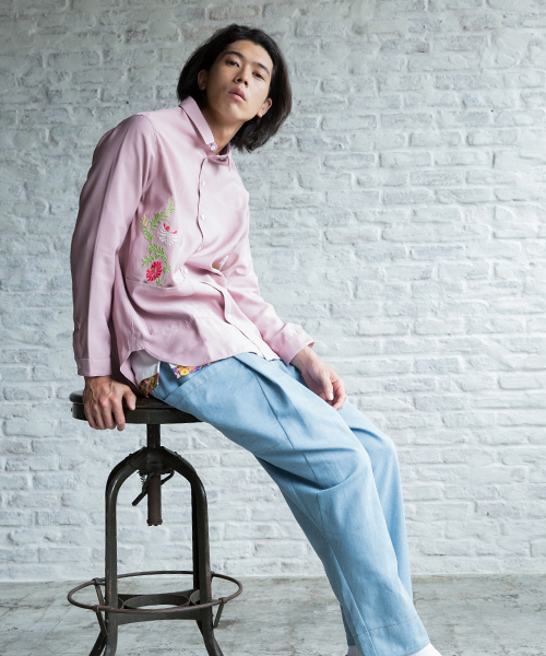 rehacer（レアセル）の「rehacer : Flower Bloom Wide Shirt（シャツ/ブラウス・メンズ・ブラック/カーキ/ピンク/ホワイト・SMALL/LARGE/MEDIUM）」の7枚目の写真