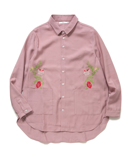 rehacer（レアセル）の「rehacer : Flower Bloom Wide Shirt（シャツ/ブラウス・メンズ・ブラック/カーキ/ピンク/ホワイト・SMALL/LARGE/MEDIUM）」の8枚目の写真