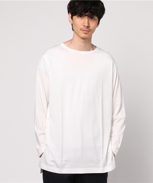 WEGO（ウィゴー）の「WEGO/サイドスリットロングカットソー（Tシャツ/カットソー・メンズ・ホワイト/杢グレー/ホワイト系その他5・LARGE/MEDIUM）」の18枚目の写真