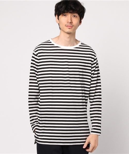 WEGO（ウィゴー）の「WEGO/サイドスリットロングカットソー（Tシャツ/カットソー・メンズ・ホワイト/杢グレー/ホワイト系その他5・LARGE/MEDIUM）」の19枚目の写真