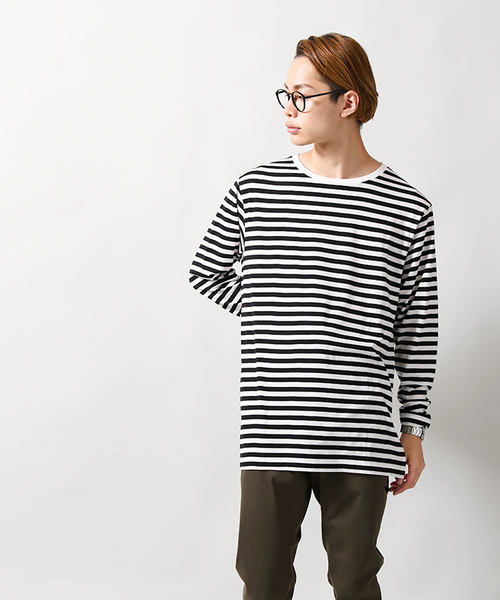 WEGO（ウィゴー）の「WEGO/サイドスリットロングカットソー（Tシャツ/カットソー・メンズ・ホワイト/杢グレー/ホワイト系その他5・LARGE/MEDIUM）」の14枚目の写真