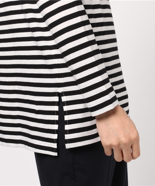 WEGO（ウィゴー）の「WEGO/サイドスリットロングカットソー（Tシャツ/カットソー・メンズ・ホワイト/杢グレー/ホワイト系その他5・LARGE/MEDIUM）」の5枚目の写真