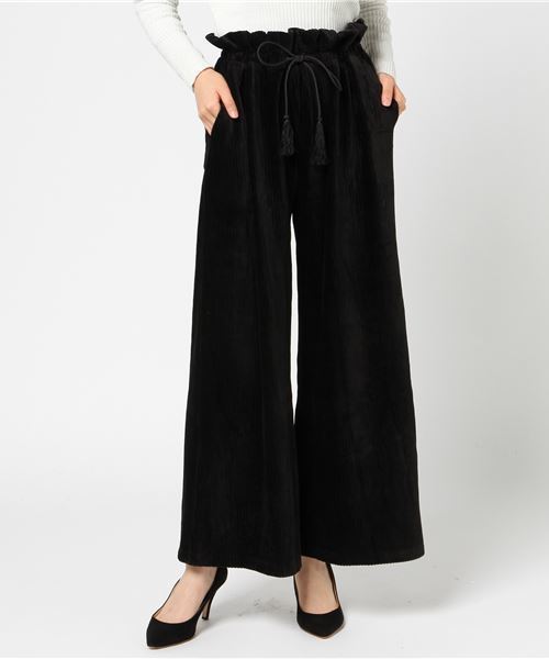 WEGO(ウィゴー)の「WEGO/カットコールペーパーバックワイドパンツ(その他パンツ・レディース・ブラック/ライトピンク/キャメル/オフホワイト・FREE)」の18枚目の写真