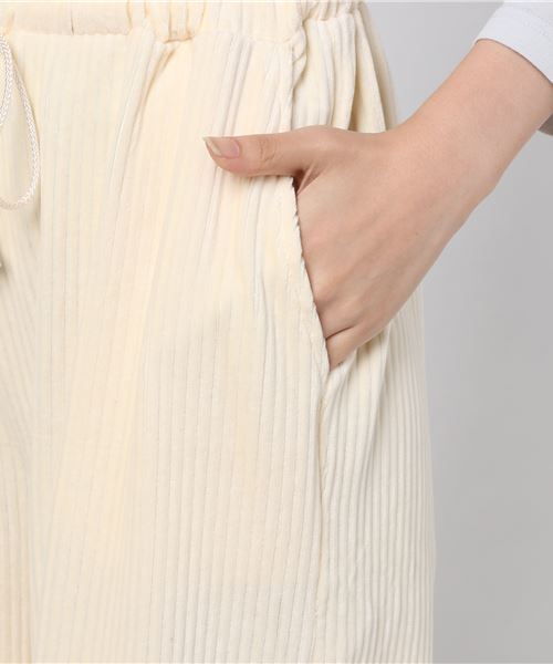 WEGO(ウィゴー)の「WEGO/カットコールペーパーバックワイドパンツ(その他パンツ・レディース・ブラック/ライトピンク/キャメル/オフホワイト・FREE)」の12枚目の写真