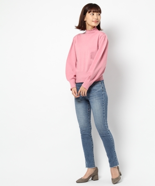 laboratory work(ラボラトリーワーク)の「スカラップニットプルオーバー(ニット/セーター・レディース・ブラック/グレー/ブルー/ベビーピンク・MEDIUM)」の19枚目の写真