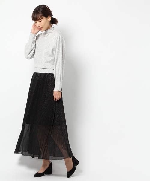 laboratory work(ラボラトリーワーク)の「スカラップニットプルオーバー(ニット/セーター・レディース・ブラック/グレー/ブルー/ベビーピンク・MEDIUM)」の20枚目の写真