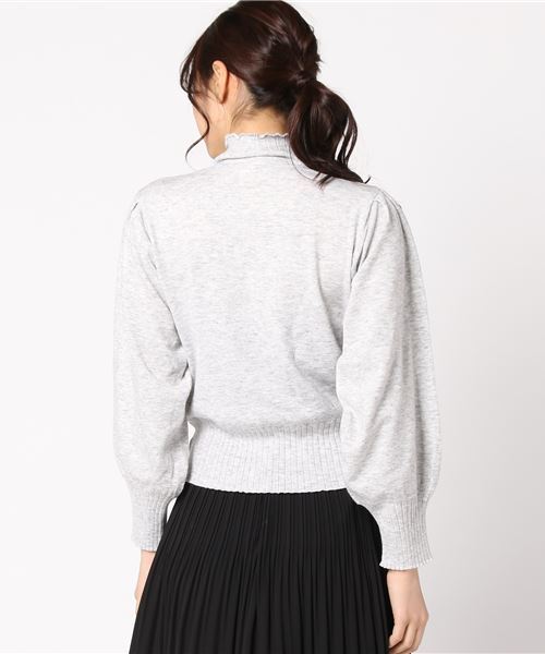 laboratory work(ラボラトリーワーク)の「スカラップニットプルオーバー(ニット/セーター・レディース・ブラック/グレー/ブルー/ベビーピンク・MEDIUM)」の9枚目の写真