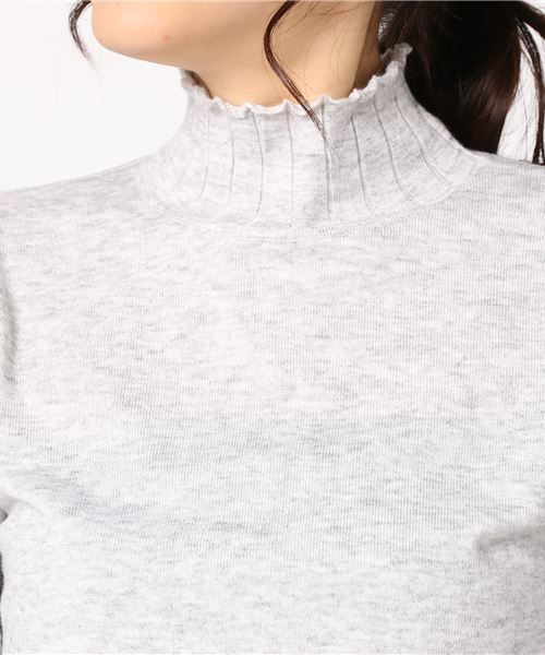 laboratory work(ラボラトリーワーク)の「スカラップニットプルオーバー(ニット/セーター・レディース・ブラック/グレー/ブルー/ベビーピンク・MEDIUM)」の8枚目の写真