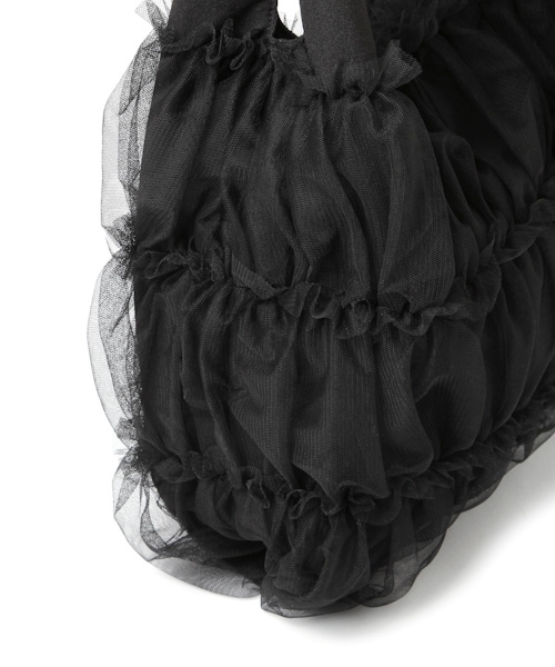 PAGEBOY(ページボーイ)の「チュールマルシェバッグ(トートバッグ・レディース・ブラック/オフホワイト/ラベンダー・FREE)」の18枚目の写真