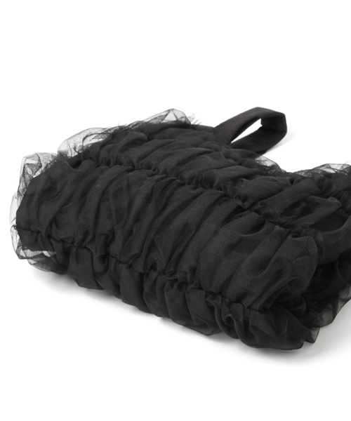 PAGEBOY(ページボーイ)の「チュールマルシェバッグ(トートバッグ・レディース・ブラック/オフホワイト/ラベンダー・FREE)」の19枚目の写真