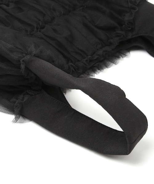 PAGEBOY(ページボーイ)の「チュールマルシェバッグ(トートバッグ・レディース・ブラック/オフホワイト/ラベンダー・FREE)」の21枚目の写真