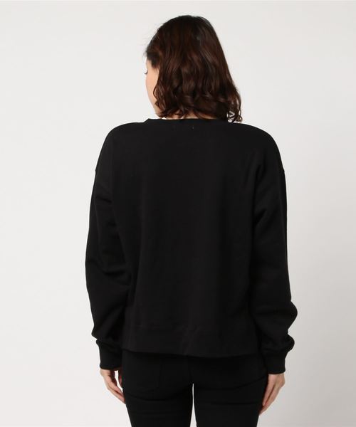 FREE'S MART（フリーズマート）の「【sweet3月号掲載】リメイク風キーネックロゴスウェット（スウェット・レディース・ブラック/グレー/ベージュ・FREE）」の5枚目の写真