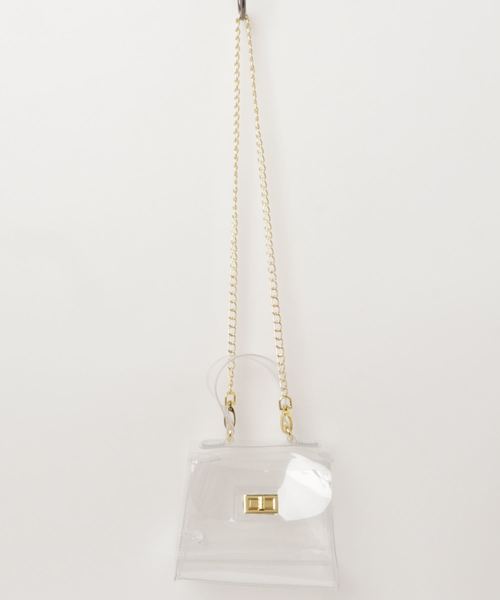 WEGO（ウィゴー）の「WEGO/クリアショルダーバッグ（ショルダーバッグ・レディース・パープル/マルチ/その他1/ホワイト系その他・FREE）」の9枚目の写真